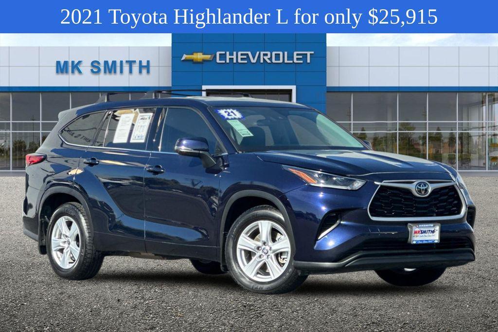 used 2021 Toyota Highlander car, priced at $25,915