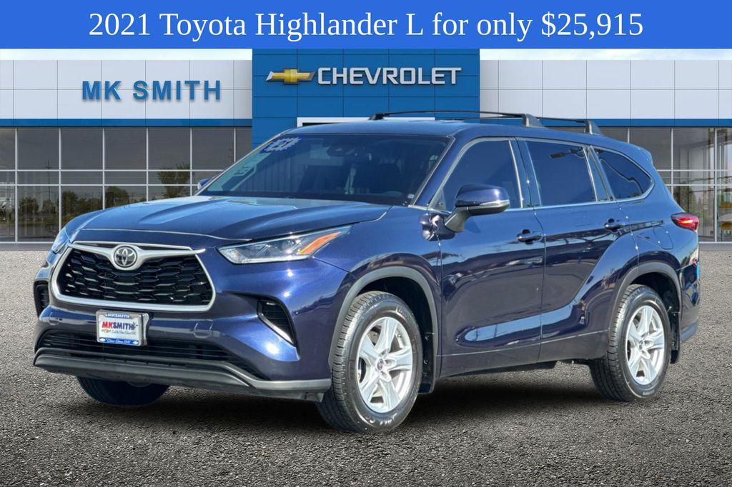 used 2021 Toyota Highlander car, priced at $25,915