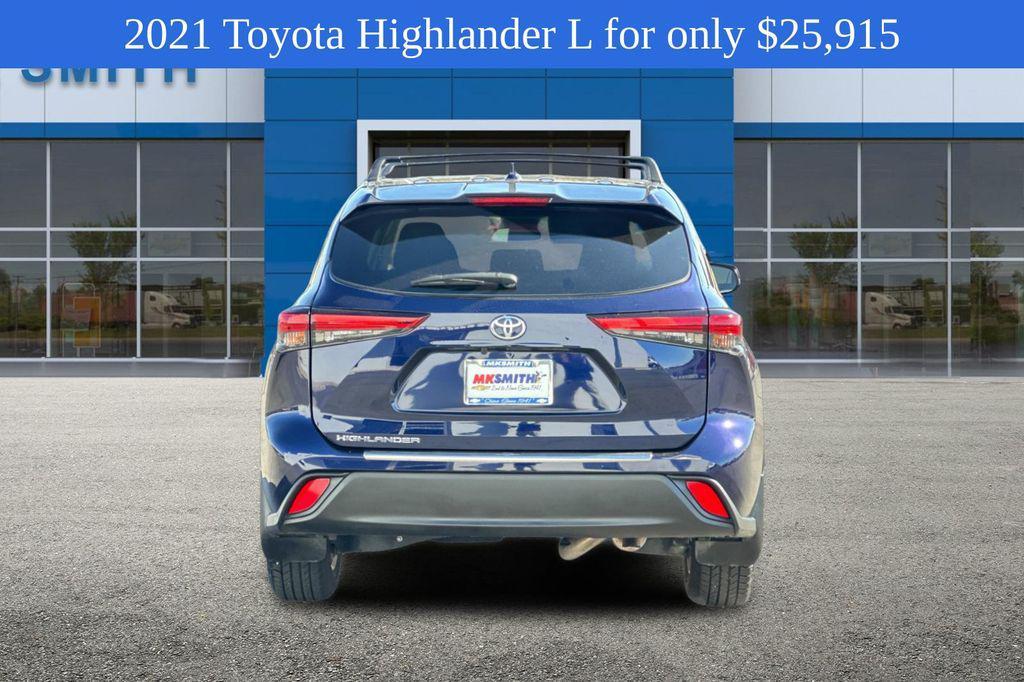 used 2021 Toyota Highlander car, priced at $25,915