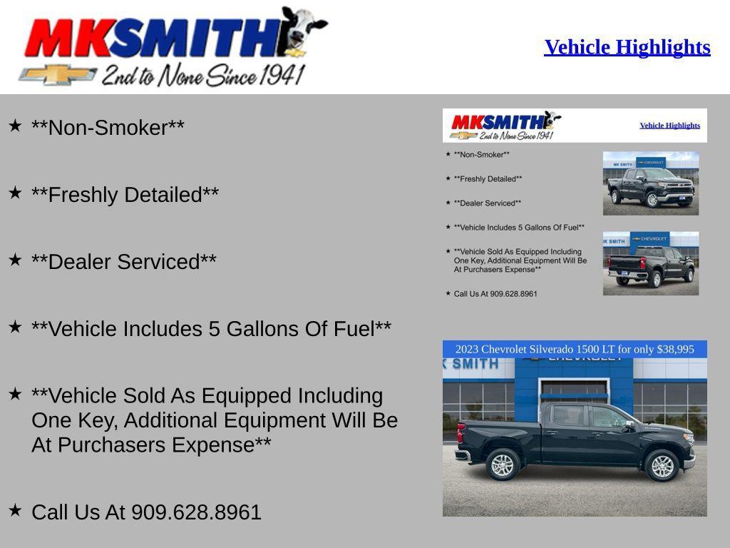 used 2023 Chevrolet Silverado 1500 car, priced at $34,995