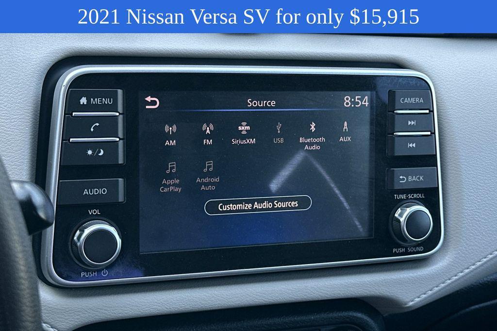 used 2021 Nissan Versa car, priced at $15,915