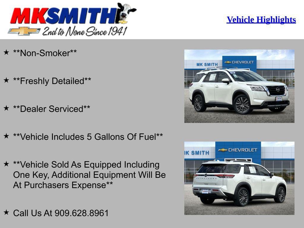 used 2022 Nissan Pathfinder car, priced at $26,774