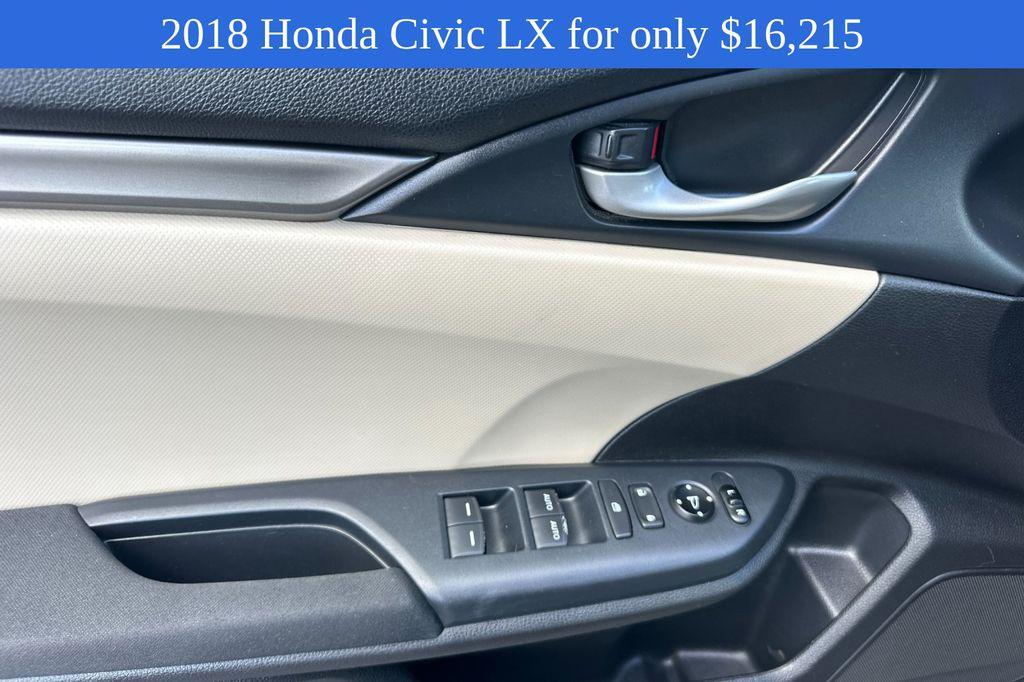 used 2018 Honda Civic car, priced at $16,215