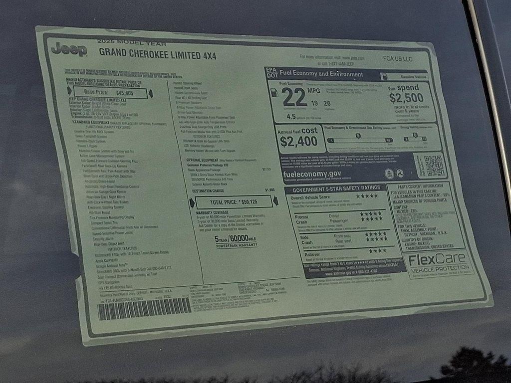 new 2025 Jeep Grand Cherokee car, priced at $49,625