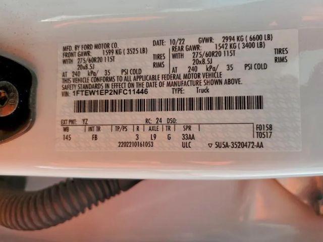 used 2022 Ford F-150 car, priced at $12,980