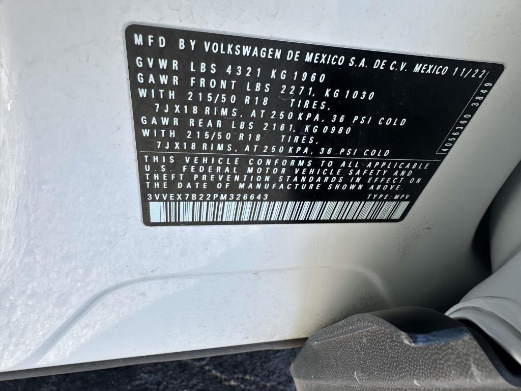 used 2023 Volkswagen Taos car, priced at $20,850