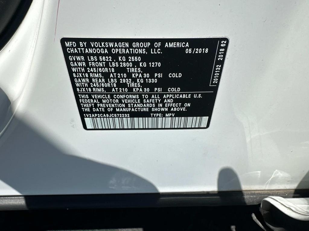 used 2018 Volkswagen Atlas car, priced at $15,941