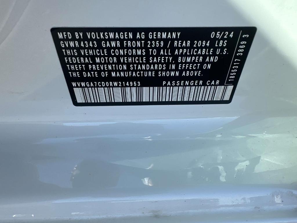 used 2024 Volkswagen Golf GTI car, priced at $24,980