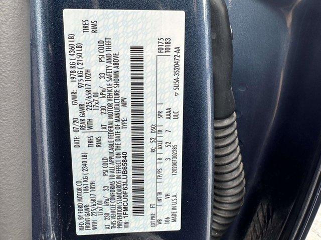 used 2020 Ford Escape car, priced at $12,900