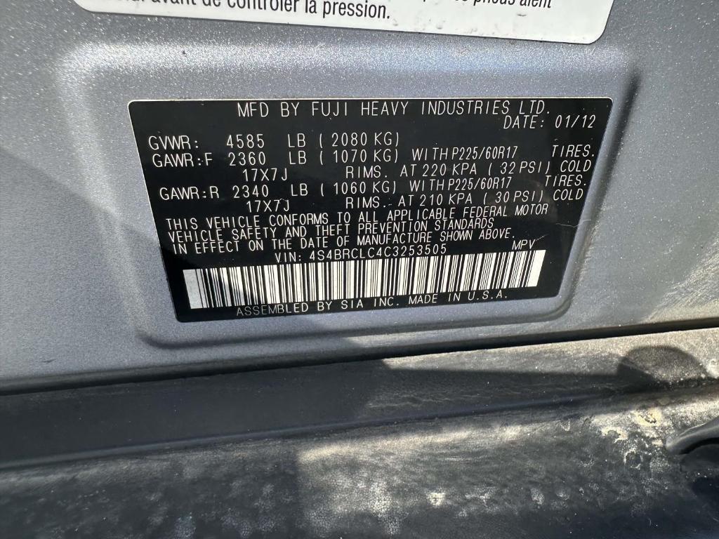 used 2012 Subaru Outback car, priced at $7,900