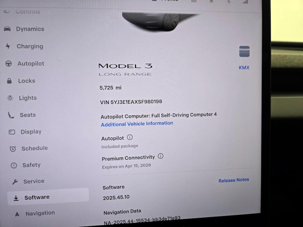 used 2025 Tesla Model 3 car, priced at $40,998