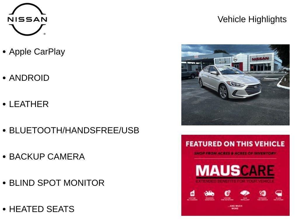 used 2018 Hyundai Elantra car, priced at $10,994