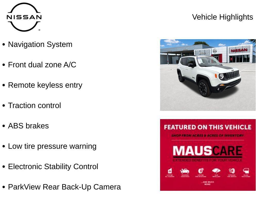 used 2023 Jeep Renegade car, priced at $19,151