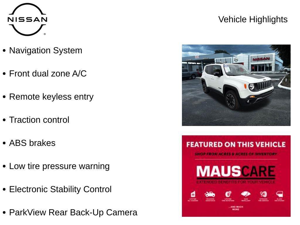used 2023 Jeep Renegade car, priced at $19,581