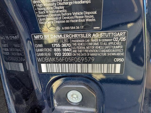 used 2005 Mercedes-Benz SLK-Class car, priced at $9,980