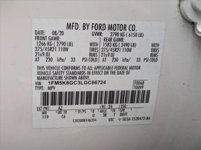 used 2020 Ford Explorer car, priced at $27,190