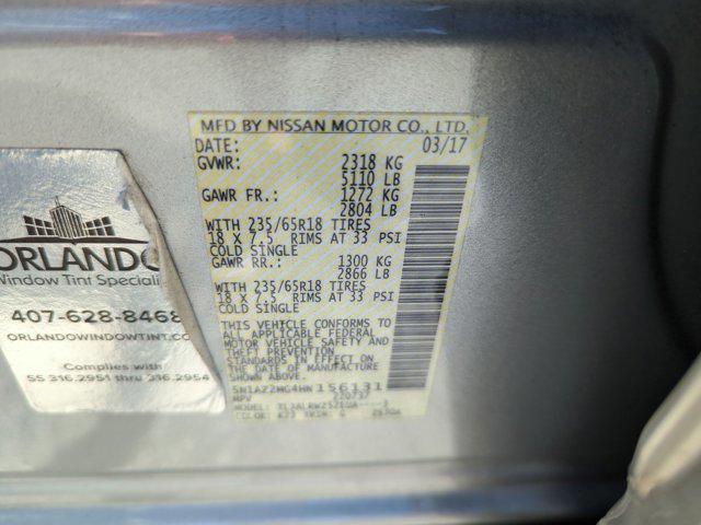 used 2017 Nissan Murano car, priced at $16,125