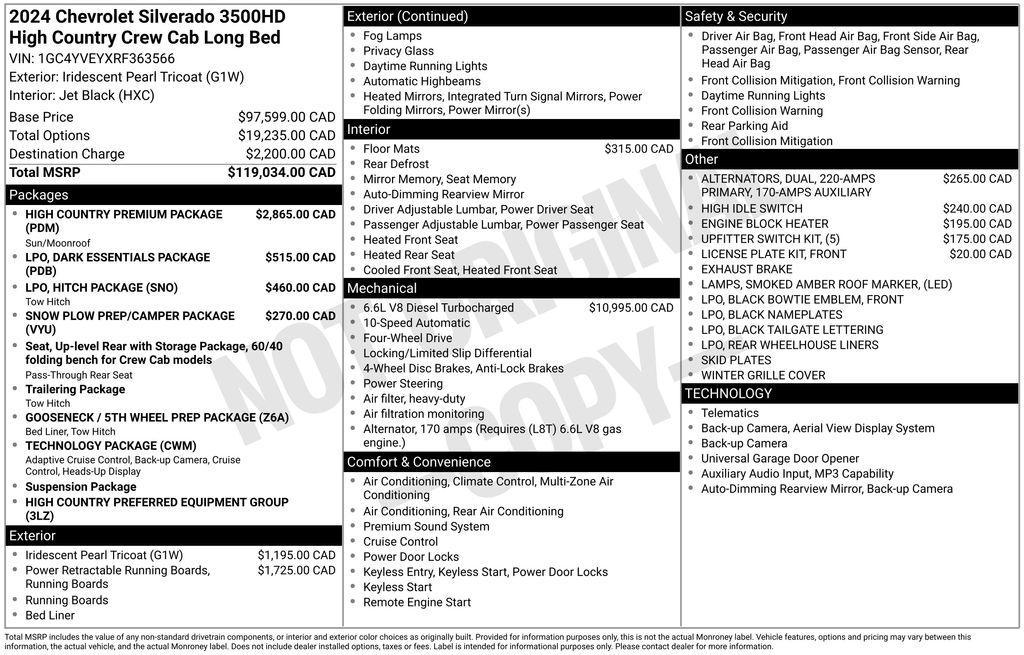 used 2024 Chevrolet Silverado 3500 car, priced at $75,287