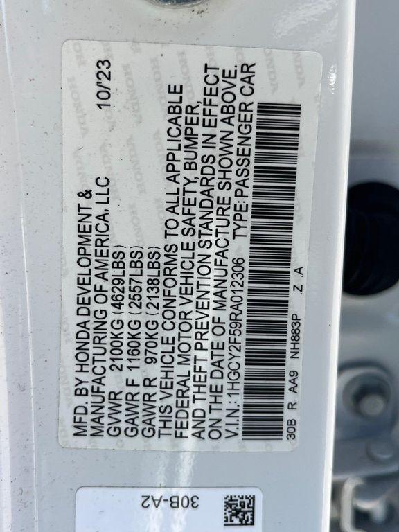 used 2024 Honda Accord Hybrid car, priced at $30,180