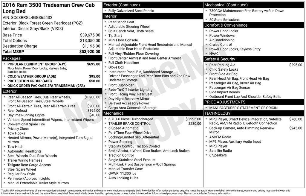 used 2016 Ram 3500 car