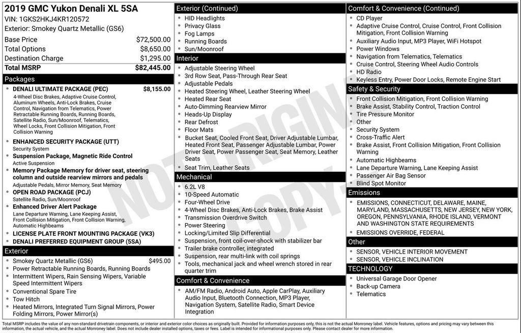 used 2019 GMC Yukon XL car, priced at $27,491