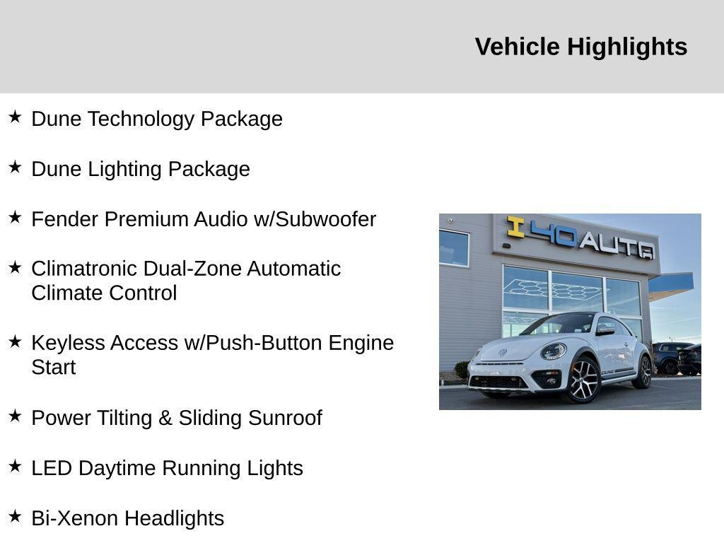 used 2016 Volkswagen Beetle car, priced at $16,992