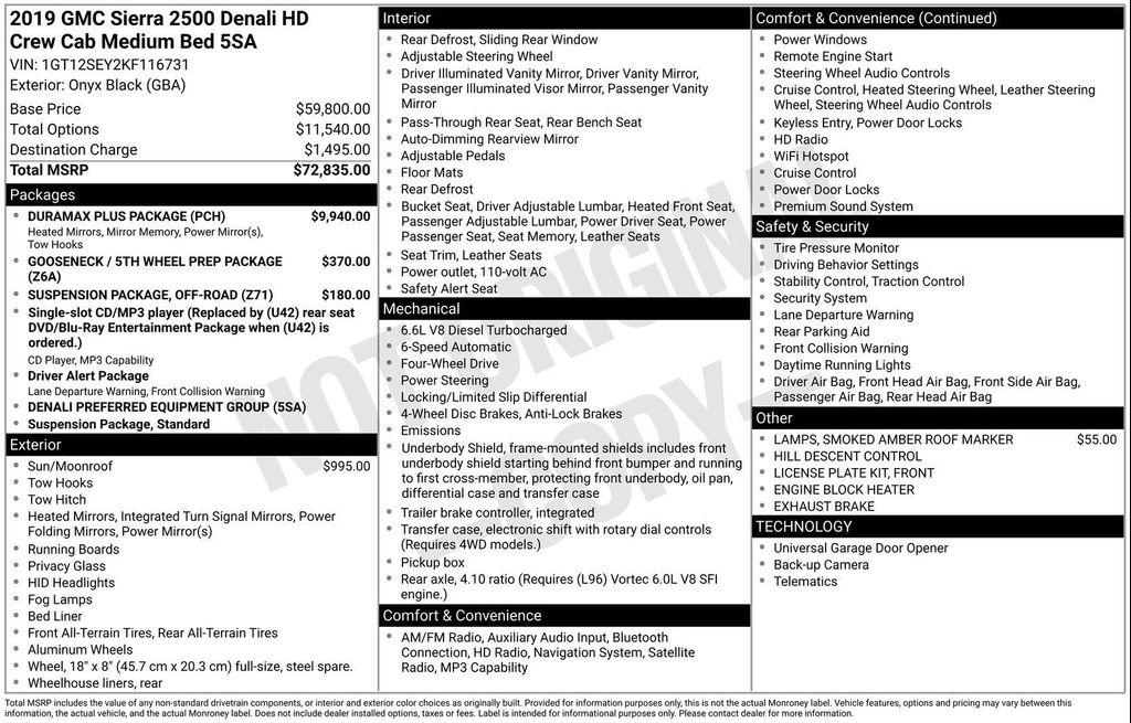 used 2019 GMC Sierra 2500 car, priced at $46,991