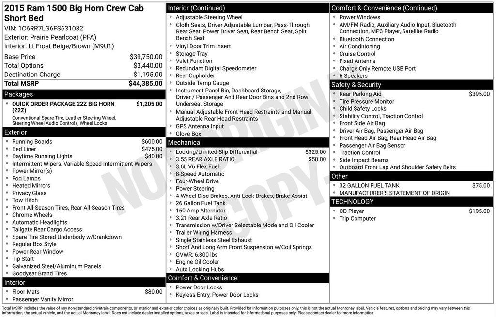 used 2015 Ram 1500 car, priced at $9,891