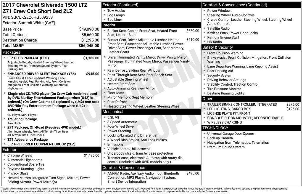 used 2017 Chevrolet Silverado 1500 car