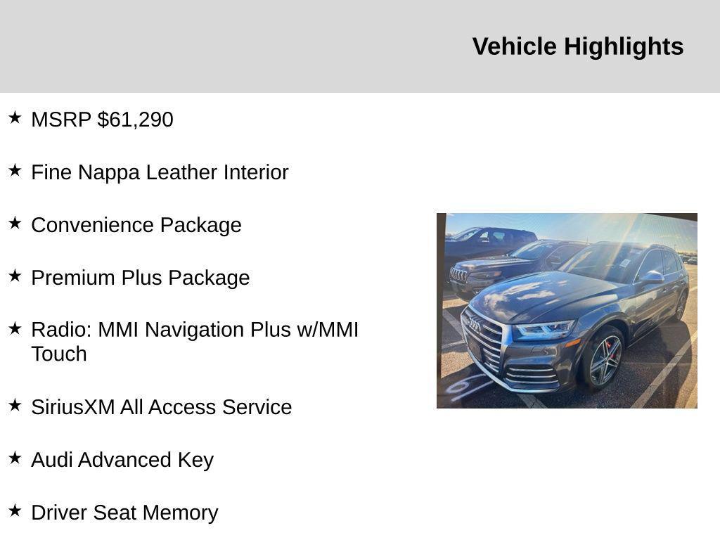 used 2019 Audi SQ5 car, priced at $21,991