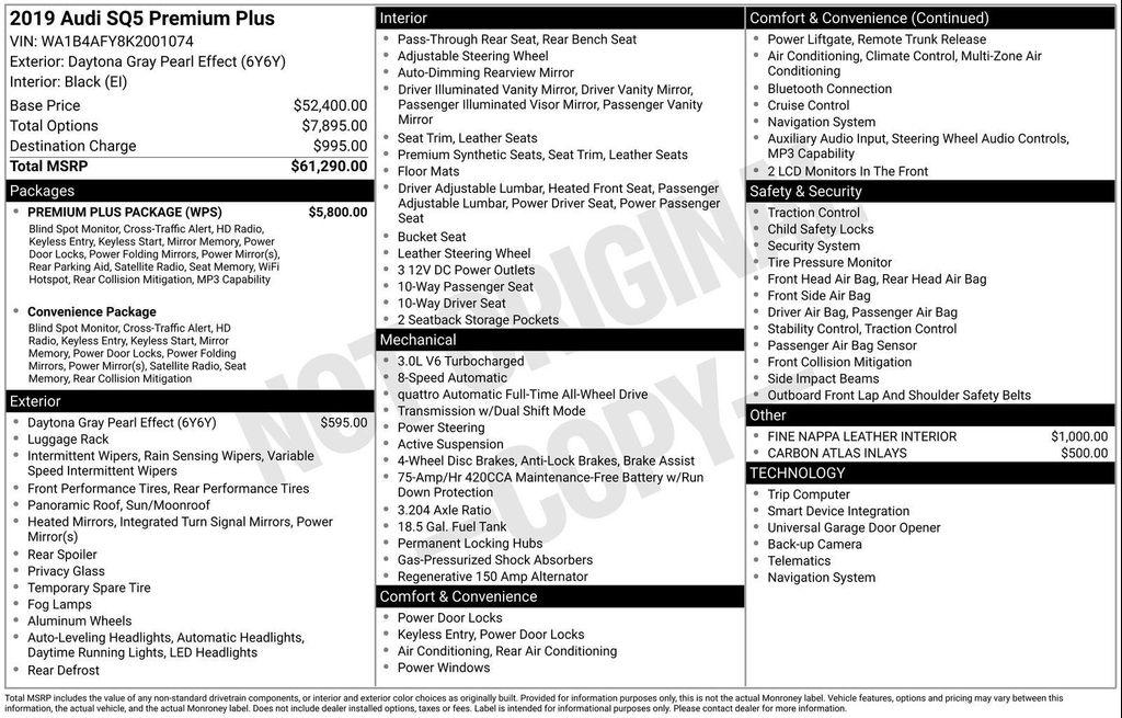 used 2019 Audi SQ5 car, priced at $21,991