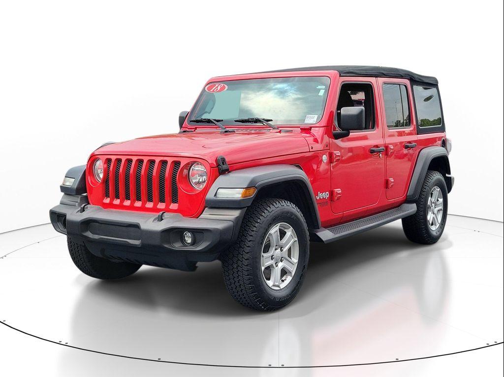 used 2018 Jeep Wrangler Unlimited car, priced at $17,438