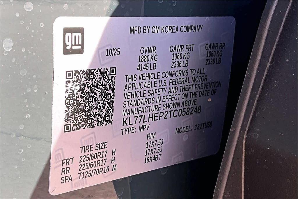 new 2026 Chevrolet Trax car, priced at $25,065