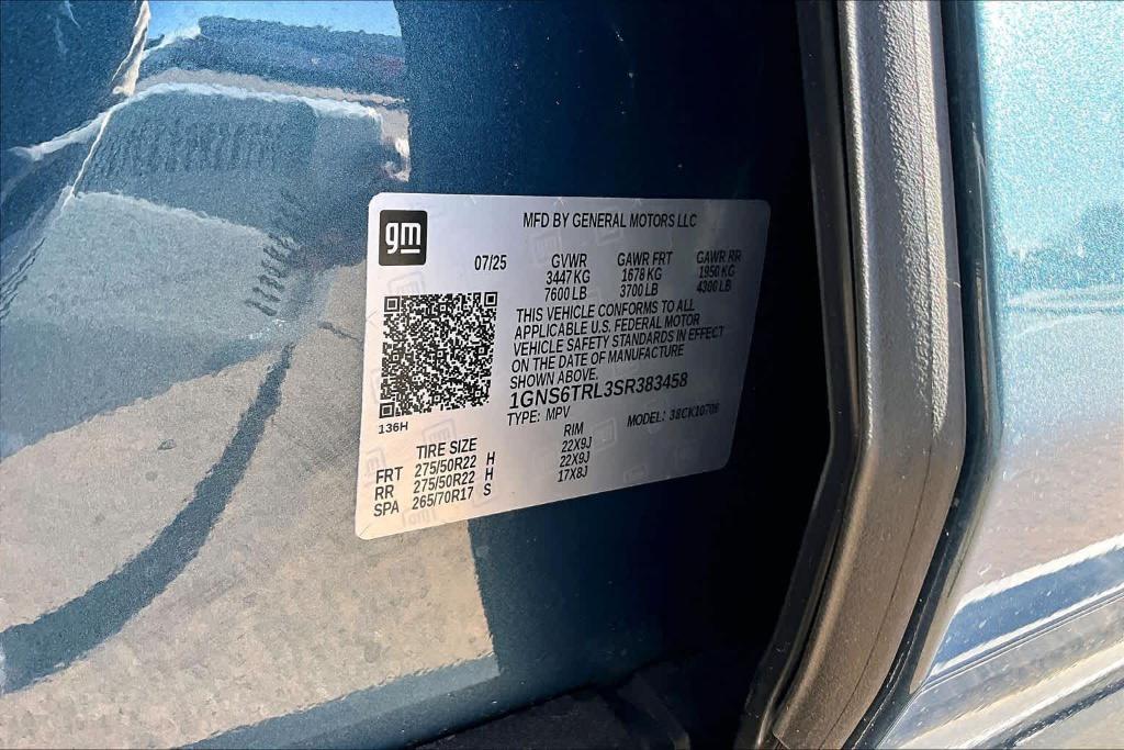 new 2025 Chevrolet Tahoe car, priced at $86,830