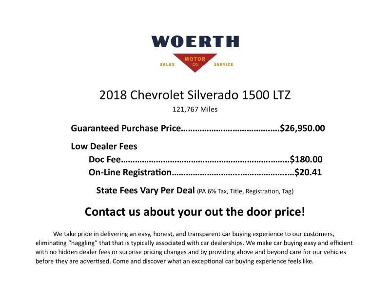 used 2018 Chevrolet Silverado 1500 car, priced at $26,950