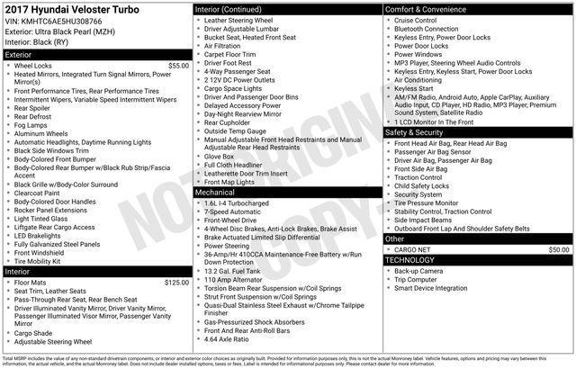 used 2017 Hyundai Veloster car, priced at $5,495