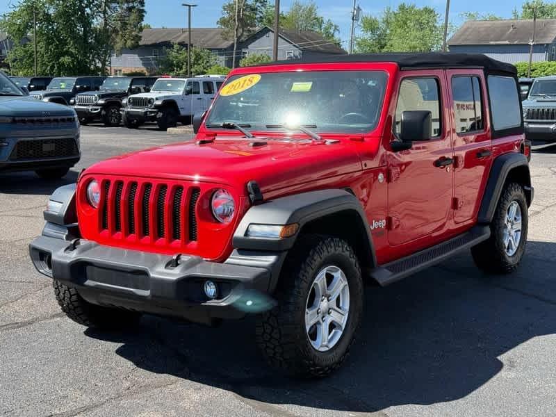 used 2018 Jeep Wrangler Unlimited car, priced at $21,825