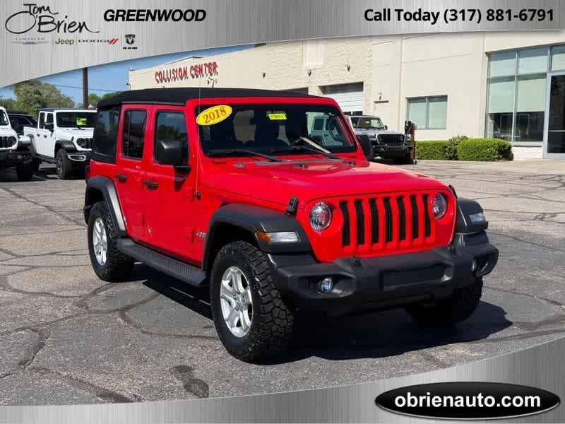 used 2018 Jeep Wrangler Unlimited car, priced at $21,825