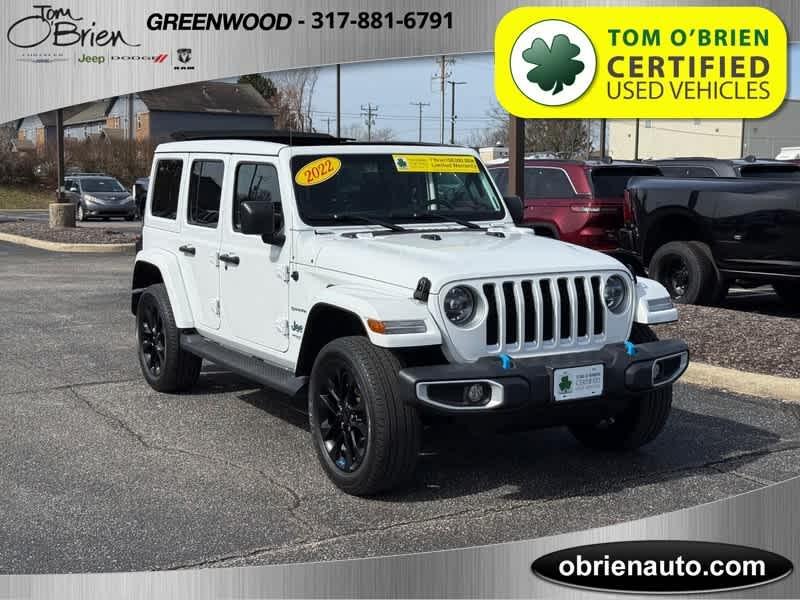 used 2022 Jeep Wrangler Unlimited 4xe car, priced at $28,988