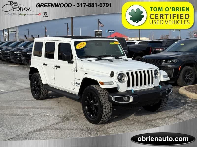 used 2021 Jeep Wrangler Unlimited 4xe car, priced at $27,485