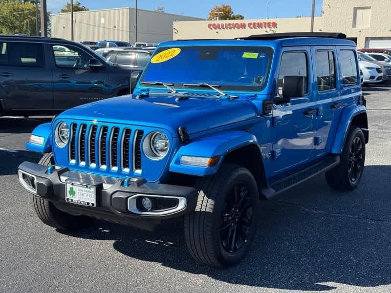 used 2022 Jeep Wrangler Unlimited 4xe car, priced at $30,985