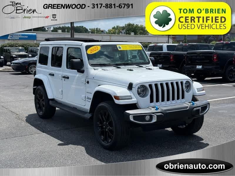 used 2022 Jeep Wrangler Unlimited 4xe car, priced at $32,985