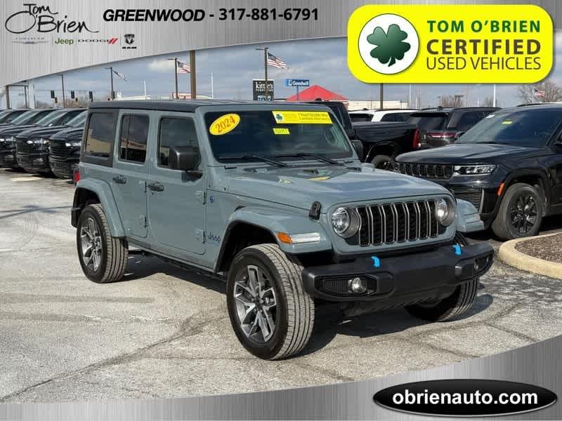 used 2024 Jeep Wrangler 4xe car, priced at $29,785