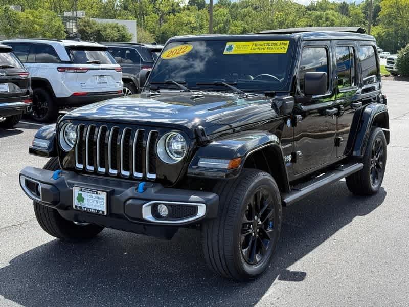 used 2022 Jeep Wrangler Unlimited 4xe car, priced at $32,785
