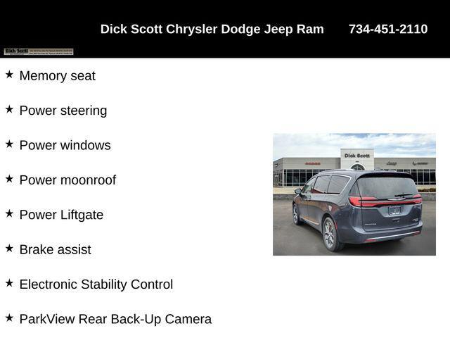 used 2021 Chrysler Pacifica car, priced at $22,100
