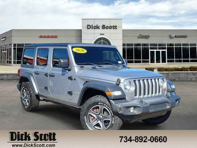 used 2020 Jeep Wrangler Unlimited car, priced at $20,150