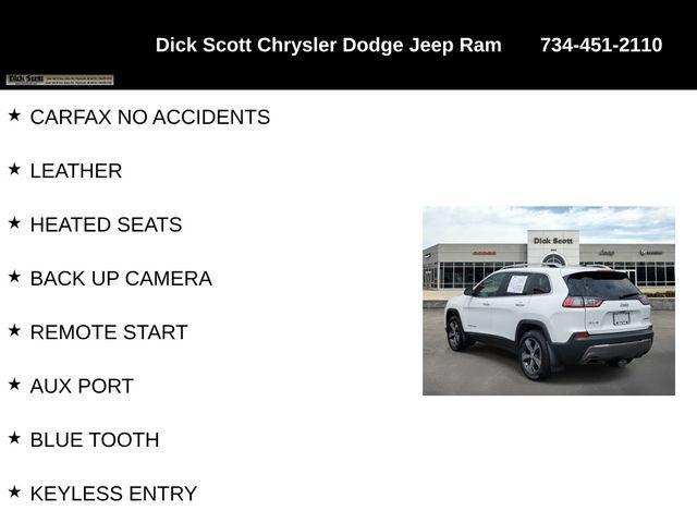 used 2020 Jeep Cherokee car, priced at $18,495