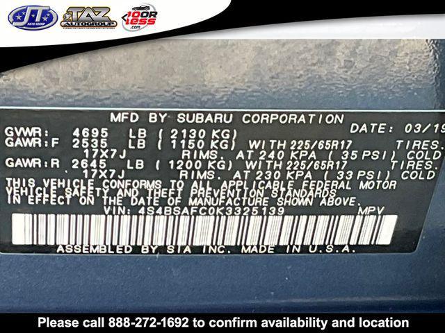 used 2019 Subaru Outback car, priced at $19,793