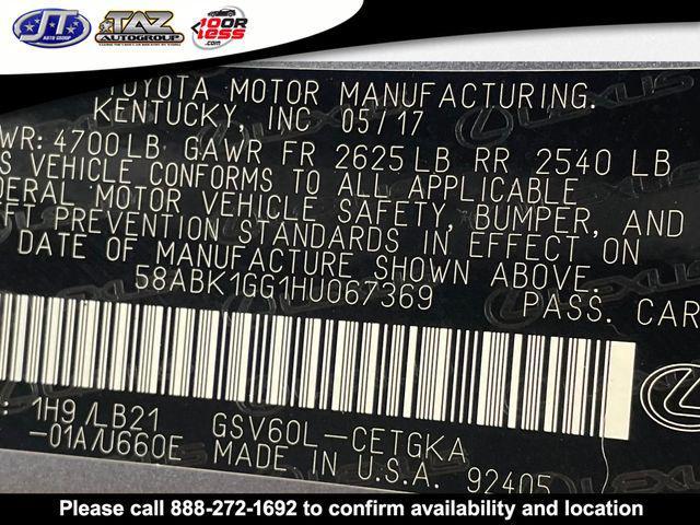 used 2017 Lexus ES 350 car, priced at $19,998