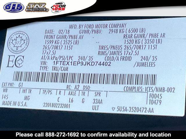 used 2018 Ford F-150 car, priced at $23,967